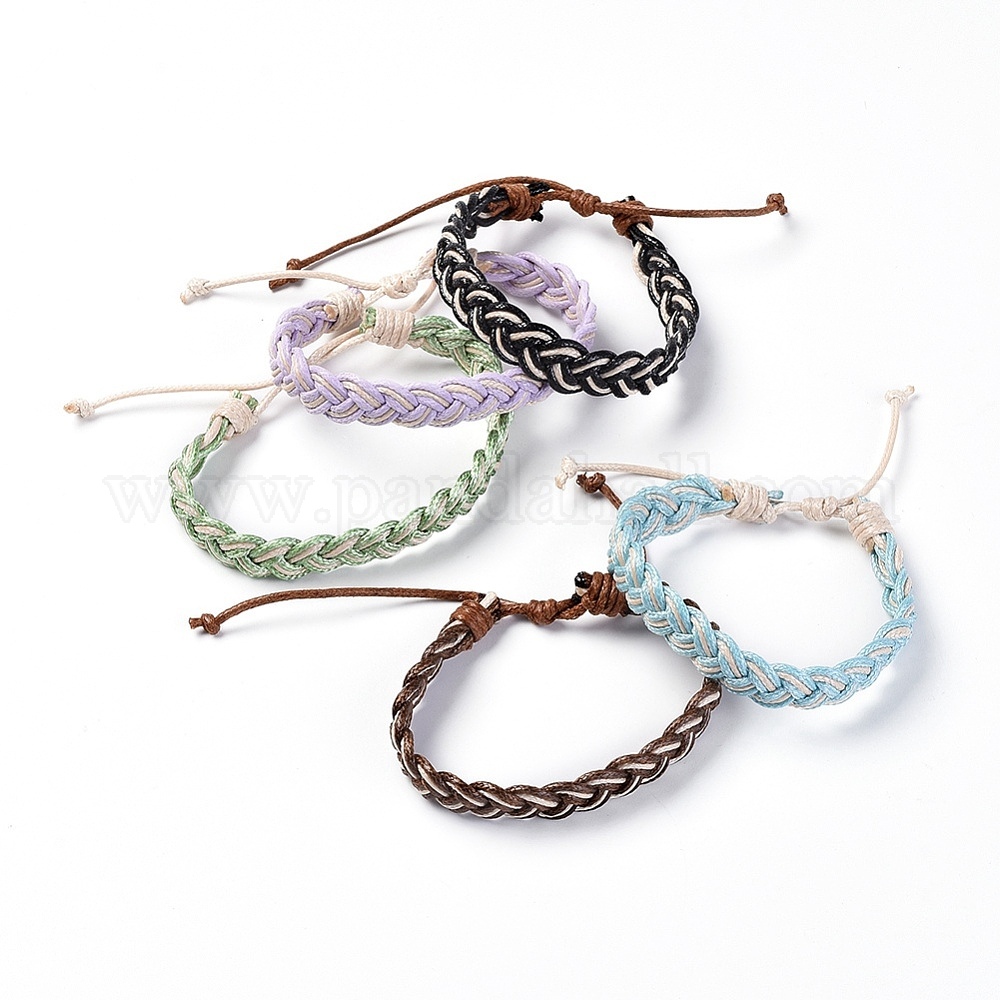 Wholesale Korean Waxed Polyester Cord Braided Bracelets