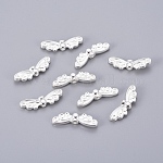 90 Dangle Hanger Beads 7x6mm Tube with Flower and Loop 3.5mm Hole 