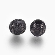 Европейские бусины из хирургической нержавеющей стали 316 STAS-P212-18B-03