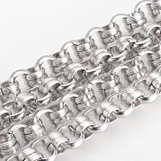 304 Stainless Steel Textured Rolo Chains CHS-Q002-11