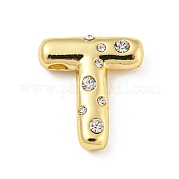 Латунные микропаве прозрачные подвески с фианитом KK-E093-04G-T