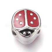Европейские бусины из нержавеющей стали 304 STAS-O101-03P-16