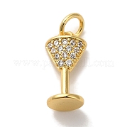 Кубические подвески из латуни с микропаве KK-U027-07G-03
