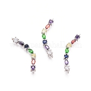 Соединители звенья из латуни chakra ZIRC-G161-28P