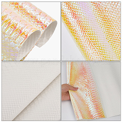 Tissu en cuir pu laser&nbsp;DIY-WH20032-57G