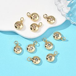 Messing klare Zirkonia Charms&nbsp;XGRQ3P594-593G