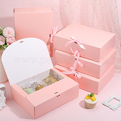 Boîtes cadeaux en papier pliantes avec ruban&nbsp;CON-WH20001-11D-03