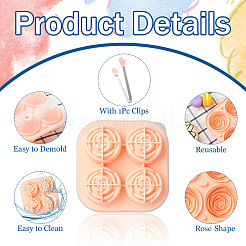1 moule en silicone rose pour hockey sur glace avec 1 clips&nbsp;ST-CJ0043-088