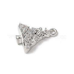 Pendentifs avec zircon cubiques à micro-pavés en laiton&nbsp;KK-P290-47B-P