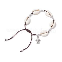 Braccialetti con ciondolo tartaruga in lega&nbsp;BJEW-JB11758-05