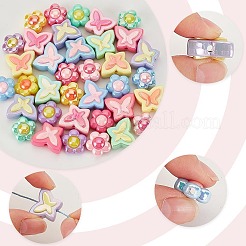 48 pièces 12 styles de perles acryliques de placage&nbsp;OACR-AR0001-27