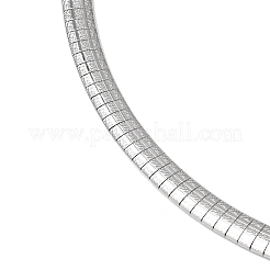6 mm flache Schlangenkettenhalsketten aus 304 Edelstahl&nbsp;MAK-Z004-02P