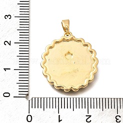 Pendentifs d'émail en laiton &nbsp;KK-R212-22G
