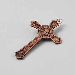 Tibetischem Stil Legierung große Anhänger&nbsp;FIND-WH0441-45R