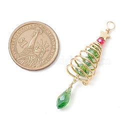 Pendentifs en verre câblé en cuivre&nbsp;PALLOY-JF02704