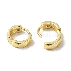 Pendientes de aro huggie de latón para mujer&nbsp;EJEW-C097-06F-G