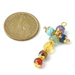 Pendentifs de pierres précieuses de chakra&nbsp;PALLOY-TA00067