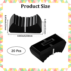 20 tapa deslizante de plástico para consola de audio&nbsp;AJEW-CN0004-53B