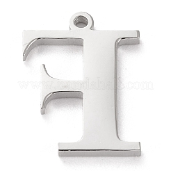 Pendentif lettre en acier inoxydable 304 résistant au ternissement&nbsp;STAS-J028-01F