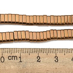 Chapelets de perles en hématite synthétique électrolytique sans magnétiques&nbsp;G-C106-B02-13A