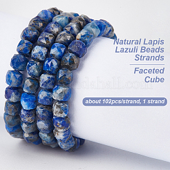 1 Strang natürliche Lapislazuli-Perlenstränge&nbsp;G-OC0005-49