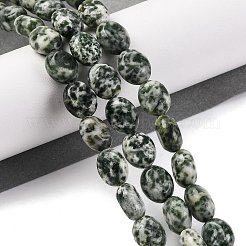Fili di perle di diaspro spot verde naturale&nbsp;G-M420-D13-01