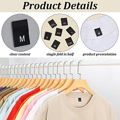 700 etiqueta de talla de ropa de poliéster&nbsp;DIY-CY0003-92A