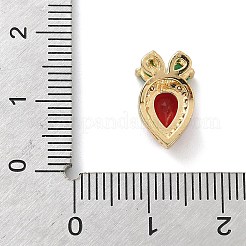 Ottone micro spianare pendenti zirconi&nbsp;LS-KK-F909-02G