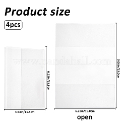 Transparenter PVC-Buchumschlag&nbsp;AJEW-WH0596-723A