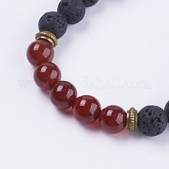 Nylon regolabile bracciali intrecciati cavo di perline&nbsp;BJEW-F308-57E