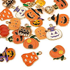 20pcs 10 Arten Halloween-Thema-Legierungs-Emaille-Anhänger&nbsp;ENAM-TA0003-43