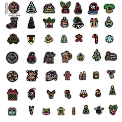 50 Uds pegatinas autoadhesivas de pvc de Navidad&nbsp;XMAS-PW0001-197