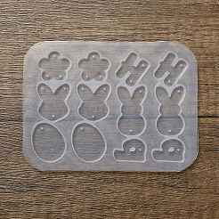 Moules en silicone pour pendentifs de Pâques à faire soi-même&nbsp;SIMO-G011-03B