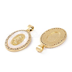 Messing micro pave klare zirkonia anhänger&nbsp;ZIRC-M116-25G