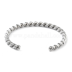 Bracciali a polsino in acciaio inossidabile 304 anti-ossidazione per le donne&nbsp;BJEW-M310-01P
