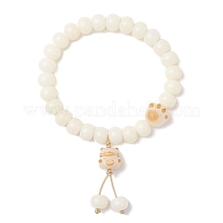 Braccialetti con ciondoli in radice di bodhi naturale&nbsp;BJEW-TA00731