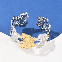 304 Edelstahl-Armreife für Damen&nbsp;BJEW-G757-10GP