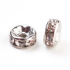 Messing Strass Zwischen perlen&nbsp;RB-A014-Z6mm-01P