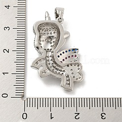 Ottone micro spianare pendenti zirconi&nbsp;KK-P250-41P
