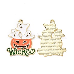 Ciondolo in smalto in lega di halloween&nbsp;ENAM-B047-07LG