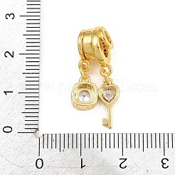 Messing micro pave klare zirkonia anhänger&nbsp;CU-CBAD306-09G
