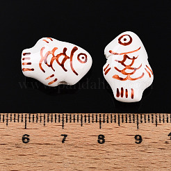 Perles en porcelaine manuelles&nbsp;PORC-N009-07D