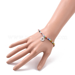 201 bracelets extensibles à breloques en acier inoxydable pour Halloween&nbsp;BJEW-JB05975-02