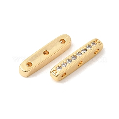 Messing-Abstandshalter mit Mikropflaster und klarem Zirkonia&nbsp;KK-Z149-01G