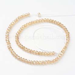 Abalorios de vidrio electroplate hebras&nbsp;EGLA-D020-8x5mm-49