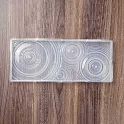 Moules en silicone de base d'affichage à effet d'ondulation rectangle diy&nbsp;DIY-C055-01