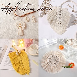 8 pièces 8 anneaux de cerceau en bois de style macramé pour la fabrication artisanale de bricolage&nbsp;DIY-WH0545-007