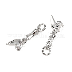 Shegrace Messing-Anhänger mit Mikropavé-Fassung aus klaren Zirkonia&nbsp;XGRQ4N833-712P
