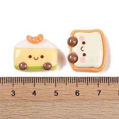 Cabochons décodés alimentaires imitation résine opaque&nbsp;CRES-M036-11
