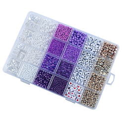 Kit de recherche de fabrication de bijoux en perles acryliques et abs&nbsp;DIY-NB0012-02A
